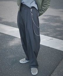 studio CLIP | 【daily CLIP】TRピンストライプタックパンツ(スラックス)