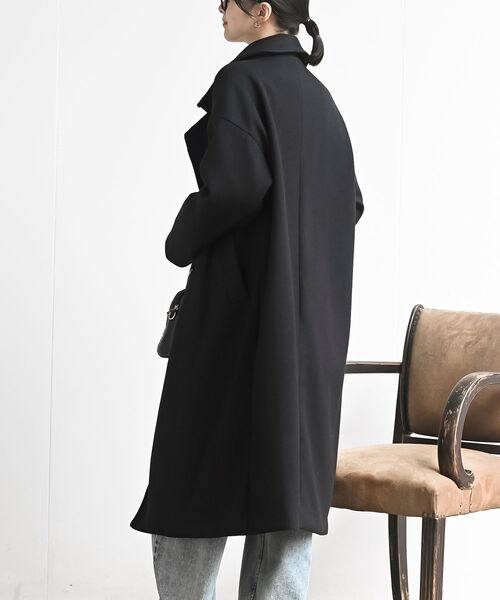 rps（アールピーエス）の「ダブルロングコート（チェスターコート・レディース・ブラック/グレー系その他・フリー）」の4枚目の写真