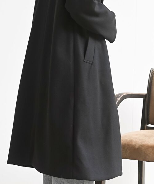 rps（アールピーエス）の「ダブルロングコート（チェスターコート・レディース・ブラック/グレー系その他・フリー）」の9枚目の写真