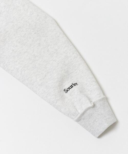 ITEMS URBANRESEARCH（アイテムズ アーバンリサーチ）の「ハーフジップ刺繍スウェット（スウェット・レディース・ネイビー/オートミール・FREE）」の6枚目の写真