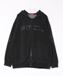 親子お揃い BIGニットデニムジップパーカー 1051A