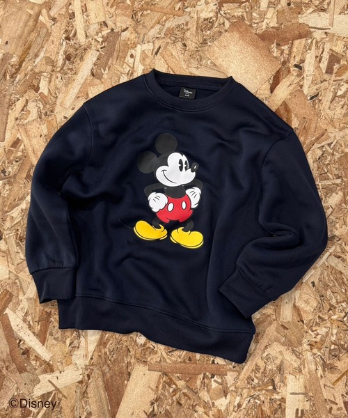 Disney/ディズニー】MICKEY ミッキーマウス 裏起毛 オーバーサイズ