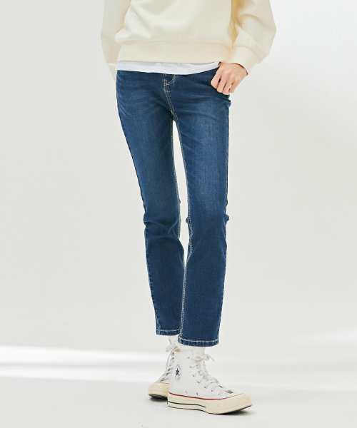 CHASECULT（チェイスカルト）の「女性ヒドゥンバンディングスリムストレートデニムパンツ-DBRG2371C0N（デニムパンツ・レディース・インディゴブルー・67/70/76/74）」の5枚目の写真