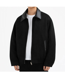 UNDEROFF（アンダーオフ）の「レザーコラースエードクロップジャケット（その他アウター）」