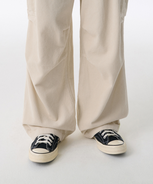 MUSINSA STANDARD（ムシンサスタンダード）の「コーデュロイパラシュートカーゴパンツ[クリーム]（その他パンツ・メンズ・その他・40/38/33/26/27/28/29/42/36/34/32/30/31）」の7枚目の写真