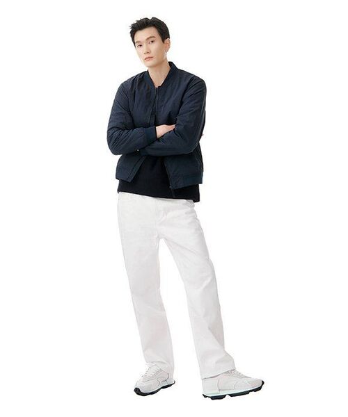 MUSINSA STANDARD（ムシンサスタンダード）の「ラムウールリブVネックニット[ネイビー]（ニット/セーター・メンズ・その他・SMALL/MEDIUM/LARGE/X-LARGE/XX-LARGE）」の7枚目の写真