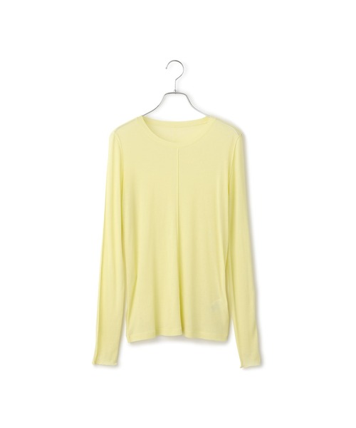 ADAM ET ROPE'（アダムエロペ）の「シアーフライスロンT（Tシャツ/カットソー・レディース・ブラック/キナリ/イエロー・FREE）」の16枚目の写真