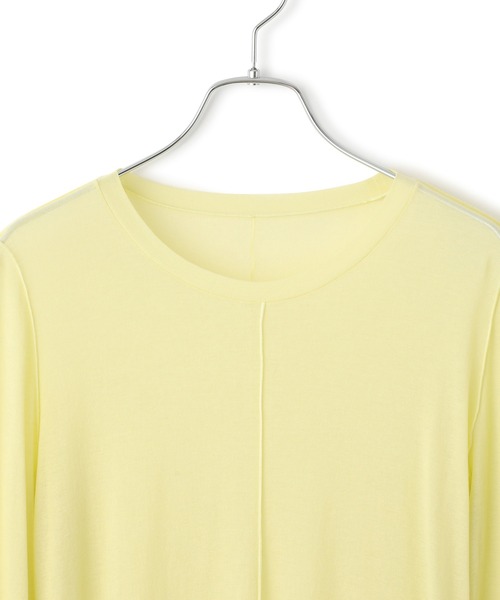 ADAM ET ROPE'（アダムエロペ）の「シアーフライスロンT（Tシャツ/カットソー・レディース・ブラック/キナリ/イエロー・FREE）」の18枚目の写真