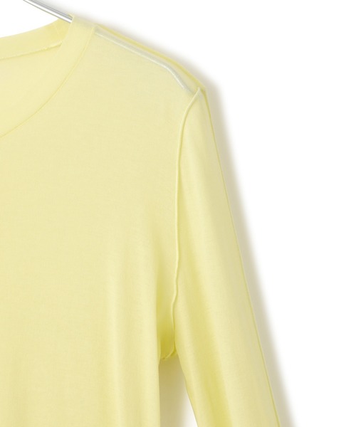 ADAM ET ROPE'（アダムエロペ）の「シアーフライスロンT（Tシャツ/カットソー・レディース・ブラック/キナリ/イエロー・FREE）」の19枚目の写真