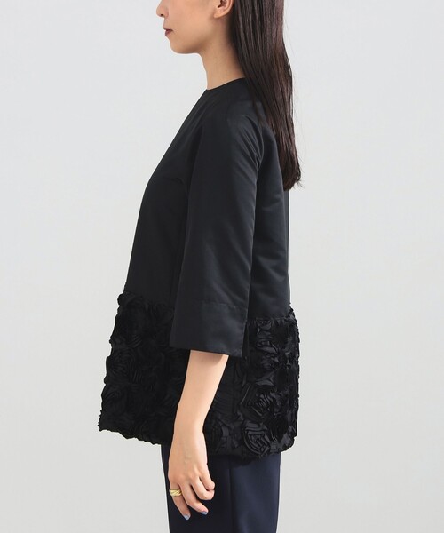 Demi-Luxe BEAMS(デミルクス ビームス)の「【8/6値下げ】フラワー チュニック ブラウス*/オフィスカジュアル・セレモニー(シャツ/ブラウス・レディース・グレイッシュベージュ/ブラック・36/38)」の16枚目の写真