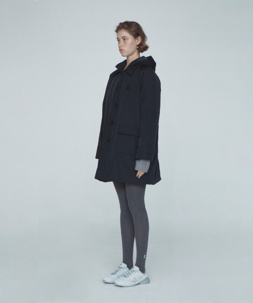 Rest&Recreation（レストアンドレクリエーション）の「QUILTED HOOD COAT - BLACK（チェスターコート・レディース・その他・ONE）」の3枚目の写真