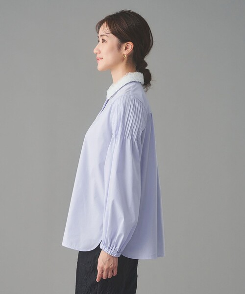 UNITED ARROWS(ユナイテッドアローズ)の「チュールカラー 2WAY ブラウス(シャツ/ブラウス・レディース・ホワイト/ライトブルー/ネイビー・FREE)」の16枚目の写真