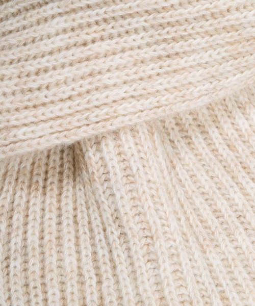 FRATELLI TALLI（フラテリタリ）の「【FRATELLI TALLI】リブニットストール（マフラー・レディース・ライトベージュ/グレー/モカ・FREE）」の20枚目の写真