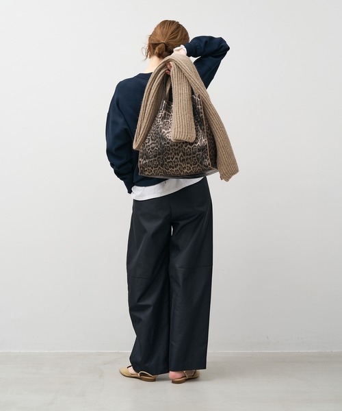 FRATELLI TALLI（フラテリタリ）の「【FRATELLI TALLI】リブニットストール（マフラー・レディース・ライトベージュ/グレー/モカ・FREE）」の12枚目の写真