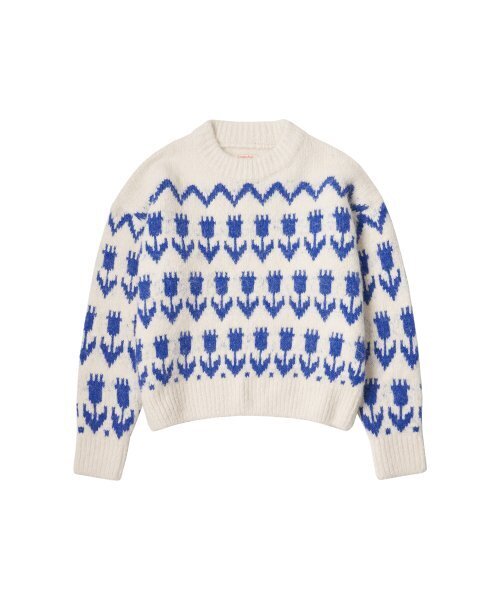 VANONE ATELIER(バノンアトリエ)の「KN4240 Flower hairy wool knit_Cream(ニット/セーター・レディース・Cream・FREE)」の5枚目の写真