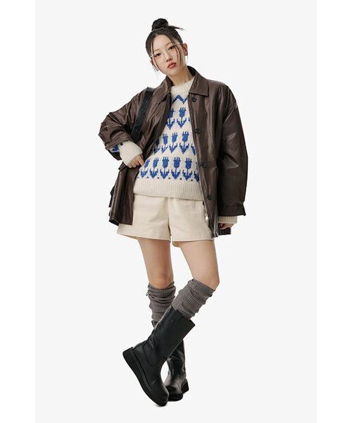 VANONE ATELIER(バノンアトリエ)の「KN4240 Flower hairy wool knit_Cream(ニット/セーター・レディース・Cream・FREE)」の13枚目の写真