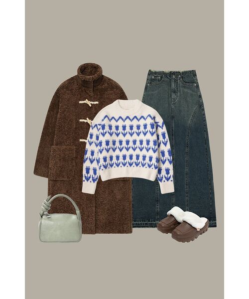 VANONE ATELIER(バノンアトリエ)の「KN4240 Flower hairy wool knit_Cream(ニット/セーター・レディース・Cream・FREE)」の14枚目の写真