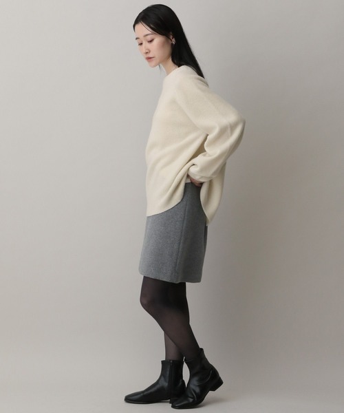 A part by（アパートバイ）の「スポンディッシュＷアゼプルオーバー（ニット/セーター・レディース・ライトグレー/アイボリー/ライトブラウン・FREE）」の5枚目の写真