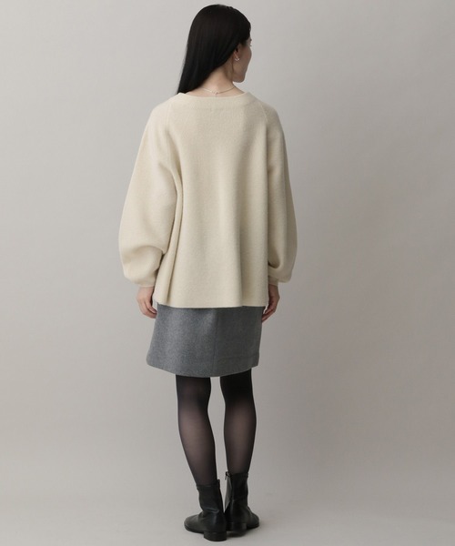 A part by（アパートバイ）の「スポンディッシュＷアゼプルオーバー（ニット/セーター・レディース・ライトグレー/アイボリー/ライトブラウン・FREE）」の6枚目の写真