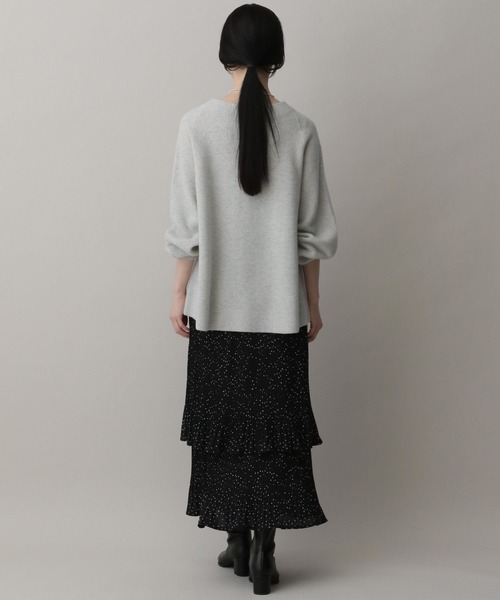 A part by（アパートバイ）の「スポンディッシュＷアゼプルオーバー（ニット/セーター・レディース・ライトグレー/アイボリー/ライトブラウン・FREE）」の14枚目の写真