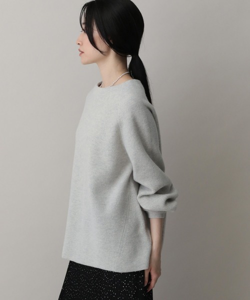 A part by（アパートバイ）の「スポンディッシュＷアゼプルオーバー（ニット/セーター・レディース・ライトグレー/アイボリー/ライトブラウン・FREE）」の15枚目の写真