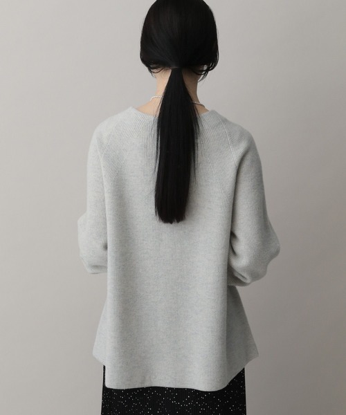 A part by（アパートバイ）の「スポンディッシュＷアゼプルオーバー（ニット/セーター・レディース・ライトグレー/アイボリー/ライトブラウン・FREE）」の16枚目の写真
