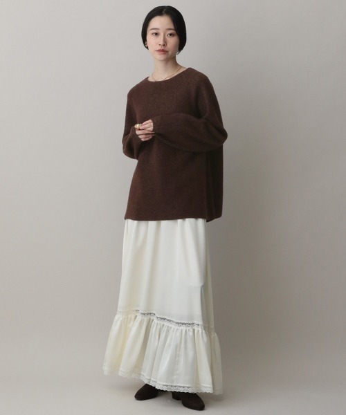 A part by（アパートバイ）の「スポンディッシュＷアゼプルオーバー（ニット/セーター・レディース・ライトグレー/アイボリー/ライトブラウン・FREE）」の19枚目の写真