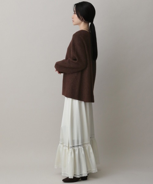 A part by（アパートバイ）の「スポンディッシュＷアゼプルオーバー（ニット/セーター・レディース・ライトグレー/アイボリー/ライトブラウン・FREE）」の20枚目の写真