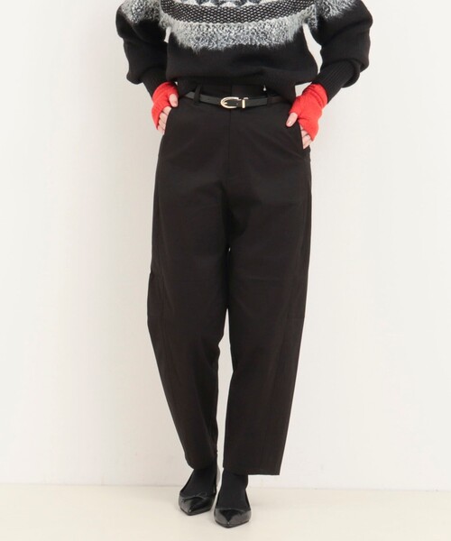 fredy couleur（フレディクルール）の「ピーチストレッチカーブパンツ（その他パンツ・レディース・ブラウン/ブラック・36/38）」の2枚目の写真