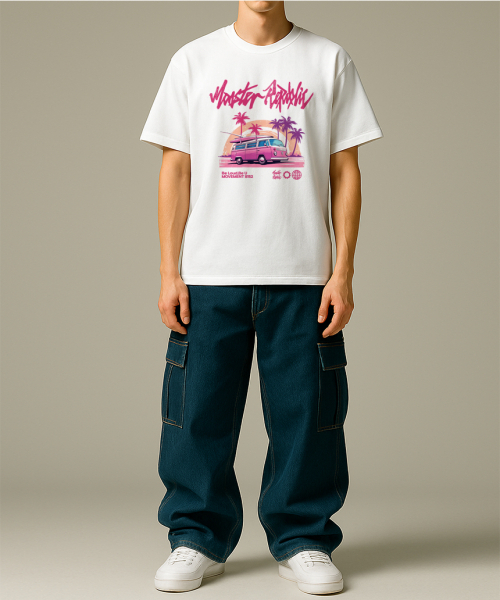 MONSTER REPUBLIC(モンスターリパブリック)の「トロピカルビビッドTシャツホワイト_8152(Tシャツ/カットソー・レディース・その他・X-LARGE/SMALL/MEDIUM/LARGE)」の2枚目の写真