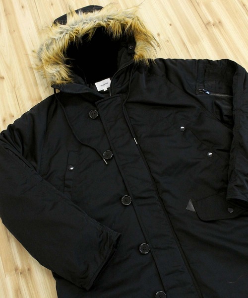TopIsm(トップイズム)の「撥水加工 N3Bタイプ 中綿ジャケット(ミリタリージャケット・メンズ・ブラック/カーキ・M/XL/L)」の10枚目の写真