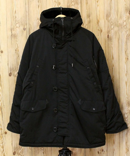 TopIsm(トップイズム)の「撥水加工 N3Bタイプ 中綿ジャケット(ミリタリージャケット・メンズ・ブラック/カーキ・M/XL/L)」の7枚目の写真