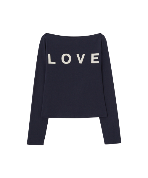 SALON DE YOHN(サロンドヨーン)の「Love Boat Neck T_ Navy(Tシャツ/カットソー・レディース・その他・SMALL/MEDIUM)」の4枚目の写真