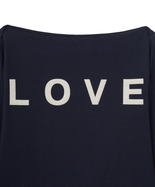 SALON DE YOHN(サロンドヨーン)の「Love Boat Neck T_ Navy(Tシャツ/カットソー・レディース・その他・SMALL/MEDIUM)」の5枚目の写真