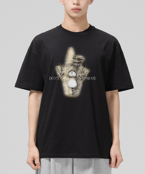 GRANFINNY(グランフィニ)の「ドンムーブオーバーサイズ半袖Tシャツ-ブラック(Tシャツ/カットソー・レディース・ブラック・X-LARGE/MEDIUM/LARGE)」の2枚目の写真