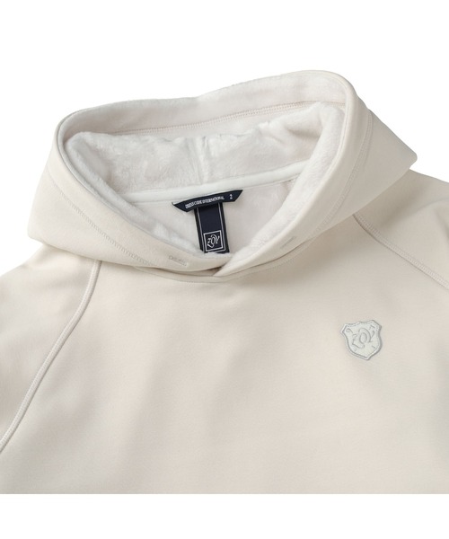 ZOY（ゾーイ）の「MEN'S LONG-STAPLE COTTONBOMBER フーディ（スウェット・メンズ・チャコールグレー/アイボリー・SMALL/MEDIUM/LARGE）」の4枚目の写真