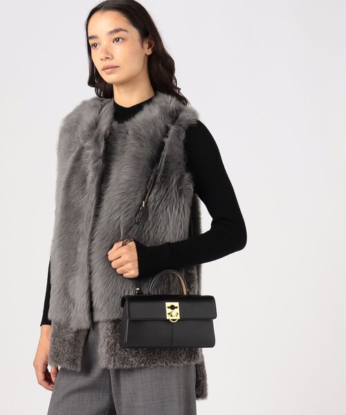 CAFUNE(カフネ)の「■CAFUNE STANCE WALLET ハンドバッグ(ハンドバッグ・レディース・ブラック/ブラック系その他/アッシュブラウン・FREE)」の4枚目の写真