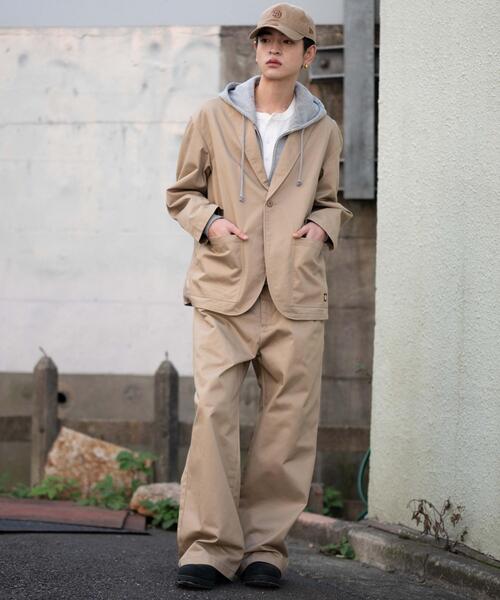 RED KAP(レッドキャップ)の「∴WEGO/別注RED KAPタックワイドチノパンツ(チノパンツ・メンズ・ベージュ/ブラック・MEDIUM/LARGE)」の3枚目の写真