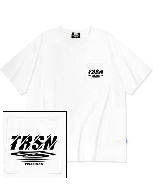 TRIPSHION(トリップション)の「トルネードロゴポケットTシャツ - ホワイト(Tシャツ/カットソー・メンズ・その他・LARGE/MEDIUM/X-LARGE)」の1枚目の写真