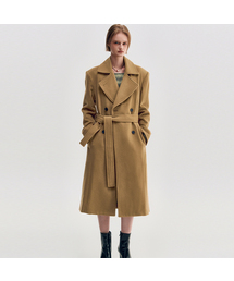 KIMZISU（キムジス）の「WIDE COLLAR OVERSIZED DOUBLE WOOL COAT - CAMEL（チェスターコート）」