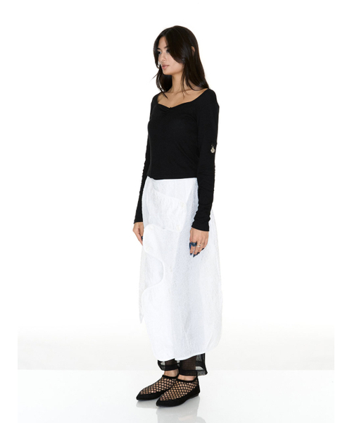 SETSETSET(セットセットセット)の「HERAT NECK T-SHIRT WITH SEASHELL BLACK(Tシャツ/カットソー・レディース・その他・FREE)」の3枚目の写真