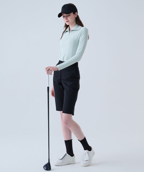 LORDLOAR（ロードロアル）の「クールスリムジッパーカラーネックTシャツMINT（ポロシャツ・レディース・その他・SMALL/MEDIUM/LARGE）」の3枚目の写真