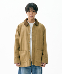 FDR（エフディーアール）の「Work Safari Chore Long Jacket Brown（ミリタリージャケット）」