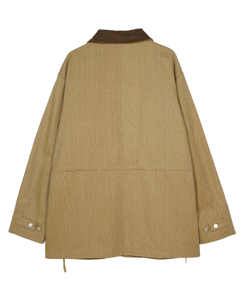 FDR(エフディーアール)の「Work Safari Chore Long Jacket Brown(ミリタリージャケット・メンズ・その他・SMALL/MEDIUM/LARGE)」の3枚目の写真