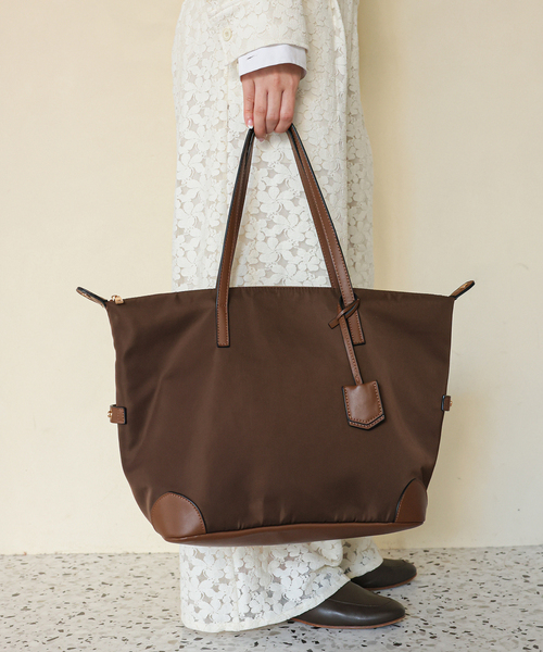 SLOBE IENA（スローブイエナ）の「SLOBE キャリーオントートバッグ（トートバッグ・レディース・ベージュ系その他/ブラウン・FREE）」の2枚目の写真
