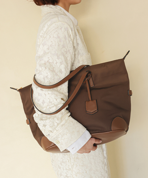 SLOBE IENA（スローブイエナ）の「SLOBE キャリーオントートバッグ（トートバッグ・レディース・ベージュ系その他/ブラウン・FREE）」の5枚目の写真