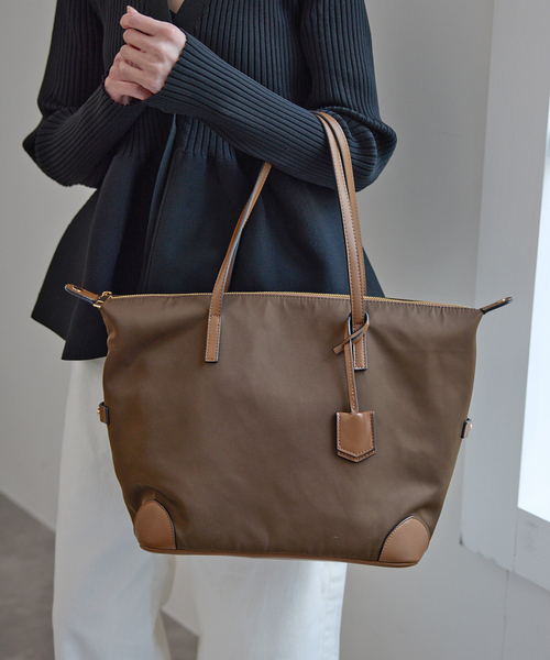 SLOBE IENA（スローブイエナ）の「SLOBE キャリーオントートバッグ（トートバッグ・レディース・ベージュ系その他/ブラウン・FREE）」の8枚目の写真