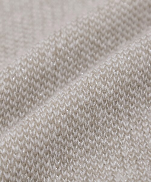 SHOO・LA・RUE（シューラルー）の「【S-LL】さりげないラメ感 配色ジャカード タートルネックニット（ニット/セーター・レディース・ブラック/ブラウン系/ライトグレー/ワインレッド・01/02/03/04）」の22枚目の写真