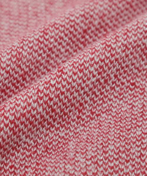 SHOO・LA・RUE（シューラルー）の「【S-LL】さりげないラメ感 配色ジャカード タートルネックニット（ニット/セーター・レディース・ブラック/ブラウン系/ライトグレー/ワインレッド・01/02/03/04）」の18枚目の写真