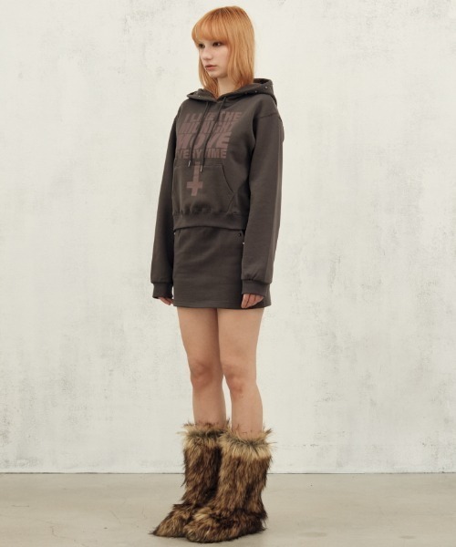 Midnight Move(ミッドナイトムーブ)の「A'GEM/9 × .kom 『MIDNIGHT MOVE/ミッドナイトムーブ』like hood/ライクフードプルオーバーパーカー(パーカー・レディース・グレー/ブラック・FREE)」の8枚目の写真